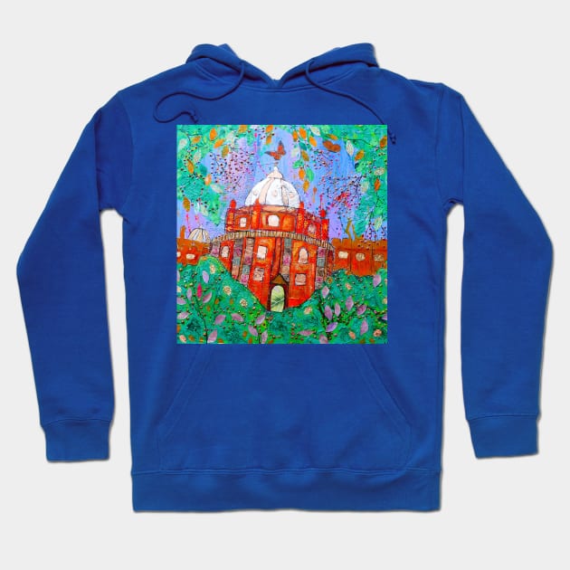 Radcliffe Camera Oxford, Quirky Hoodie by Casimirasquirkyart